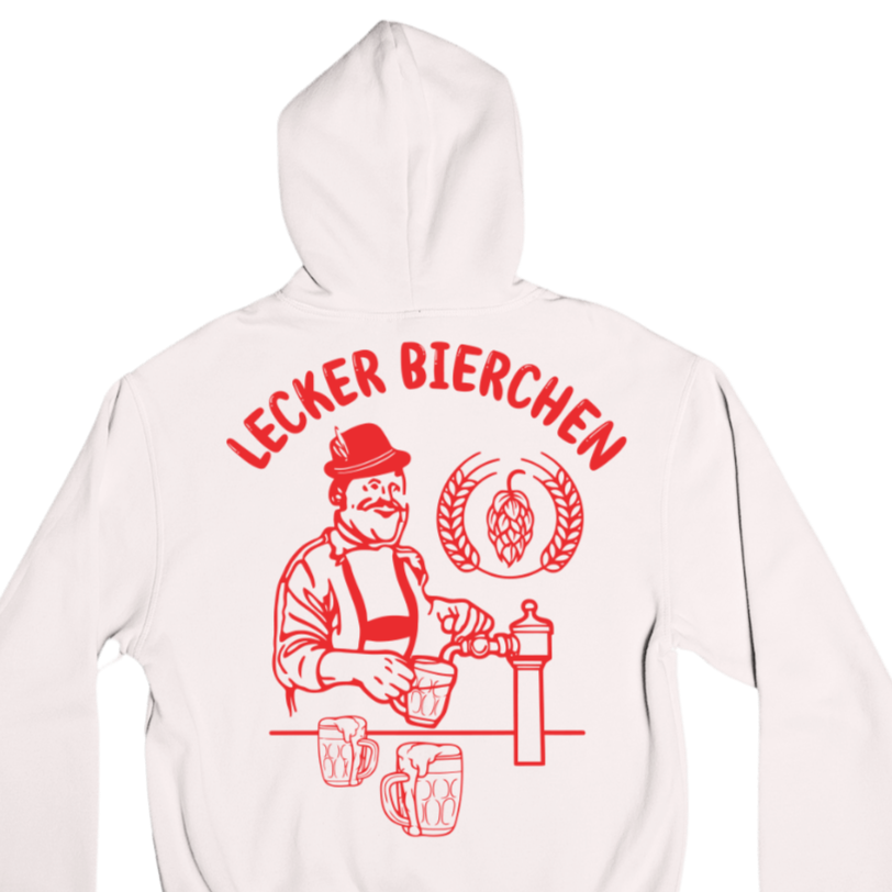 Lecker Bierchen Backprint | Unisex Hoodie