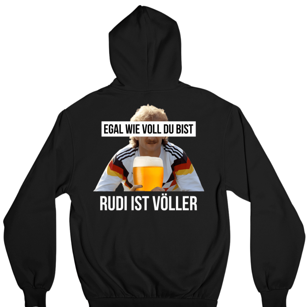 Rudi ist Völler Backprint | Unisex Hoodie