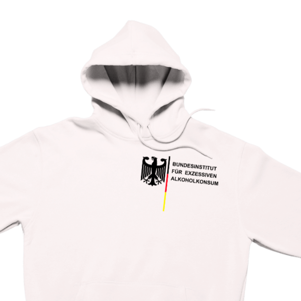 Bundesinstitut Exzessiver Alkoholkonsum Brustprint | Unisex Hoodie