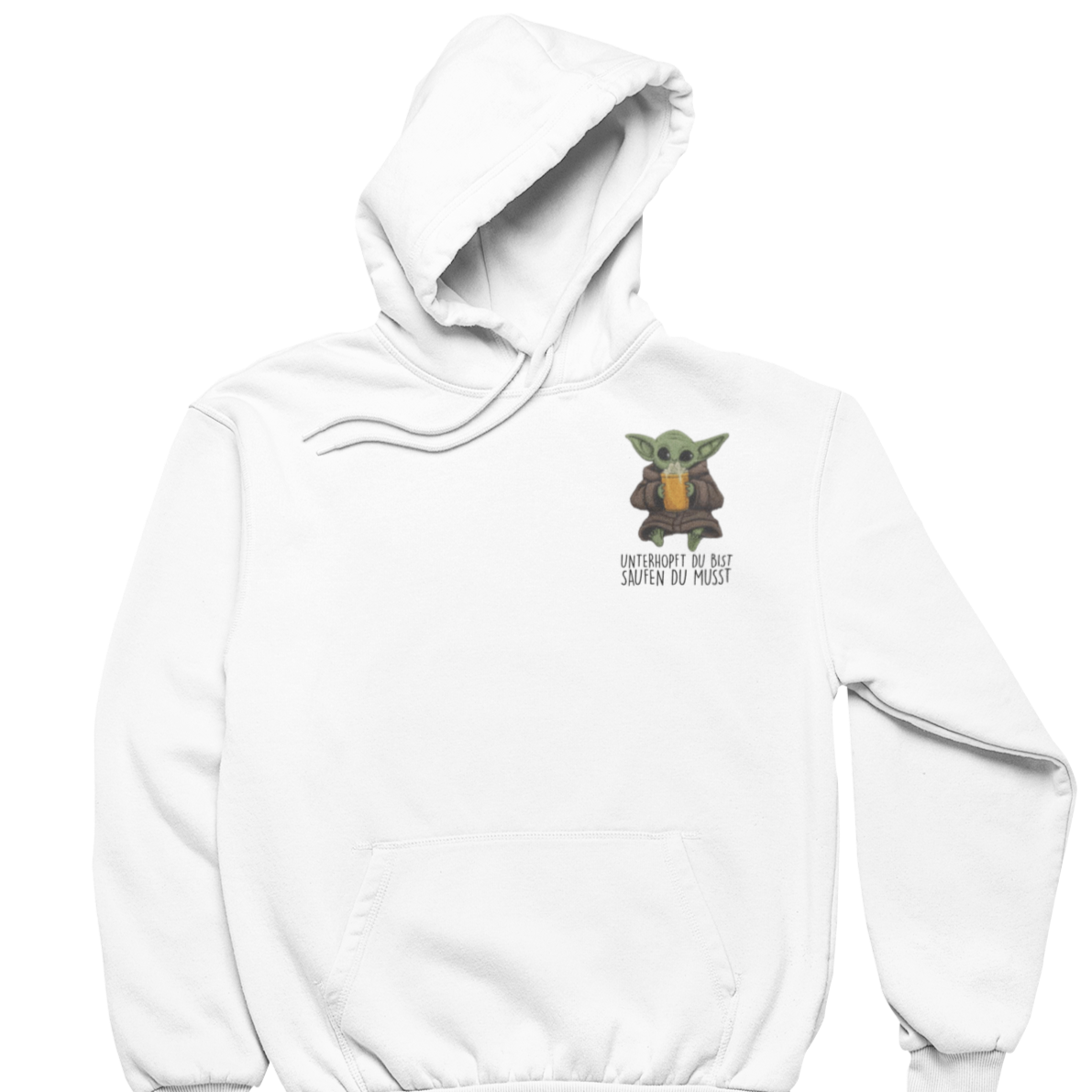 Unterhopft du bist Brustprint | Unisex Hoodie