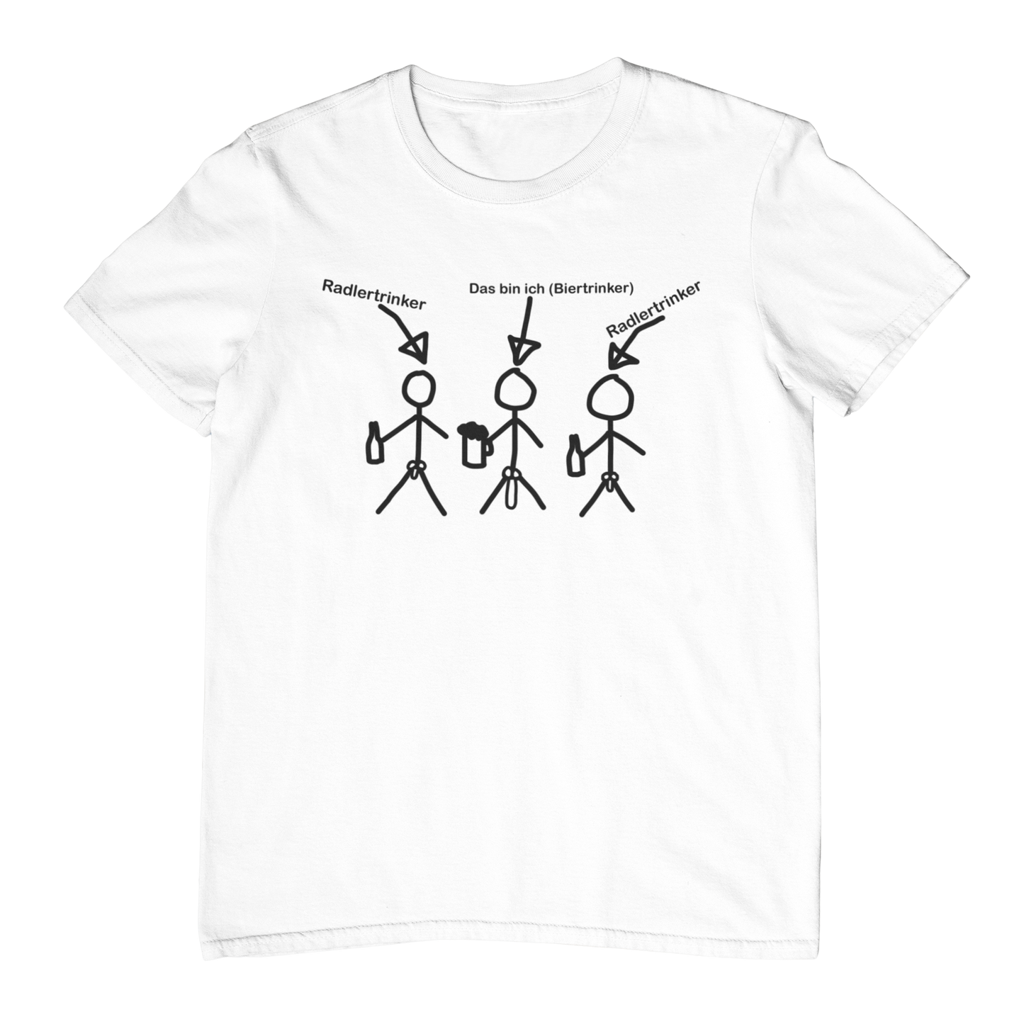 Ich vs. Radlertrinker | Unisex Shirt