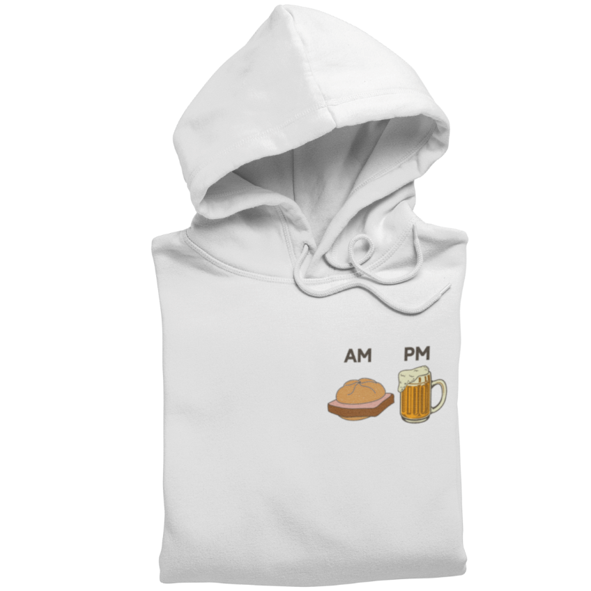 Leberkäse und Bier Brustprint | Unisex Hoodie