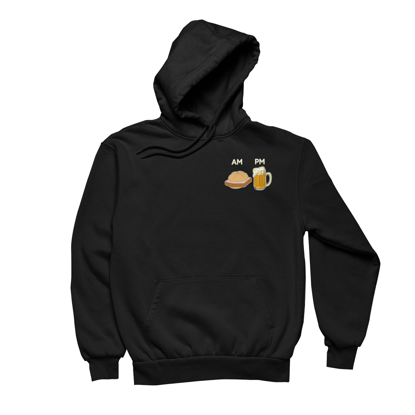 Leberkäse und Bier Brustprint | Unisex Hoodie