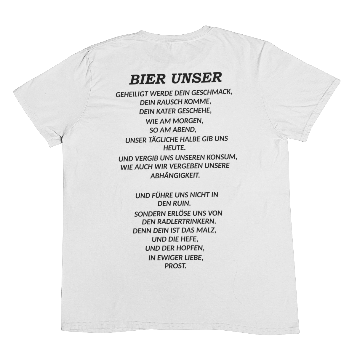 Bier Unser Backprint | Unisex Shirt