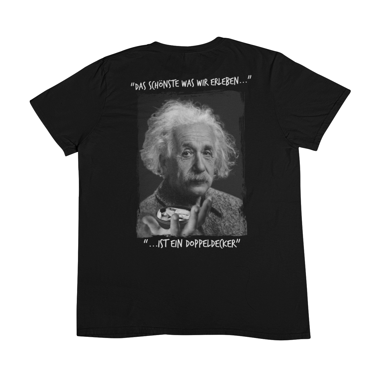 Einstein Doppeldecker | Unisex Shirt Backprint