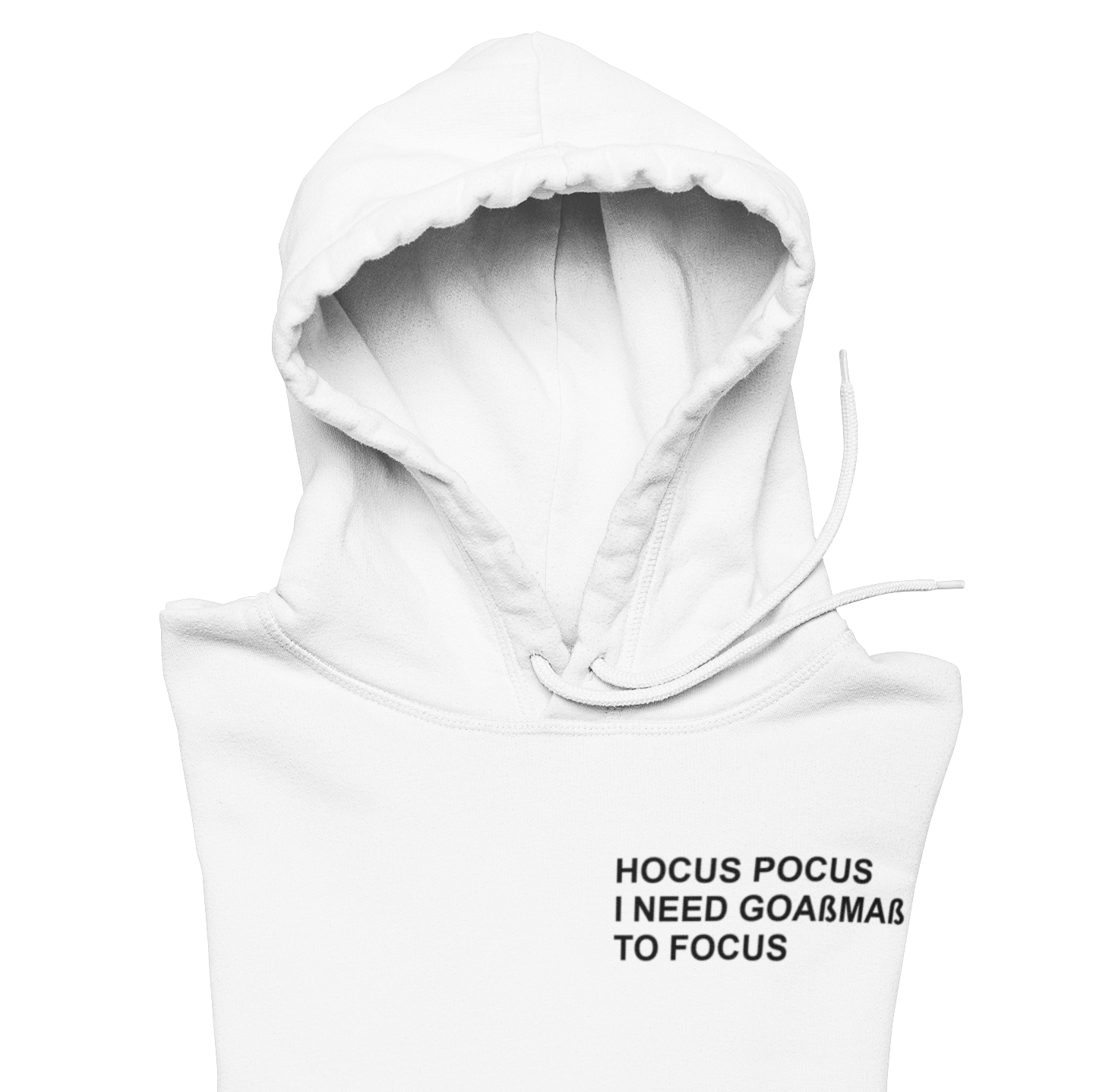 Goaßmaß to Focus Brustprint | Unisex Hoodie