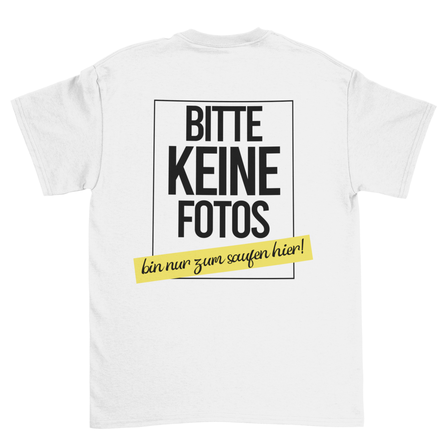 Keine Fotos Backprint | Unisex Shirt