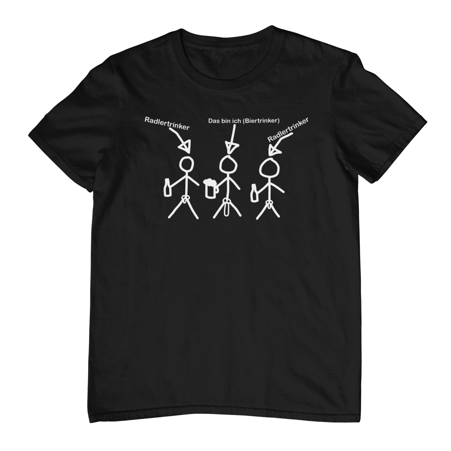 Ich vs. Radlertrinker | Unisex Shirt