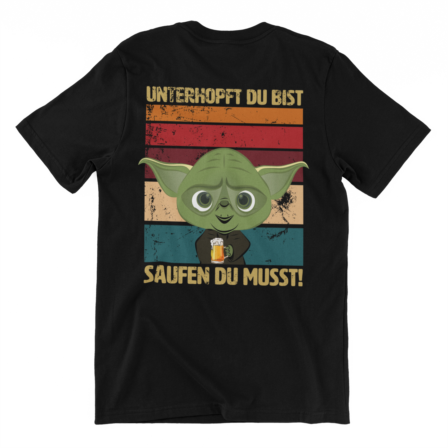 Unterhopft du bist Backprint | Unisex Shirt