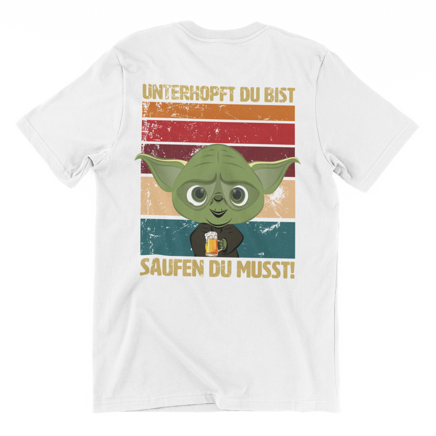 Unterhopft du bist Backprint | Unisex Shirt