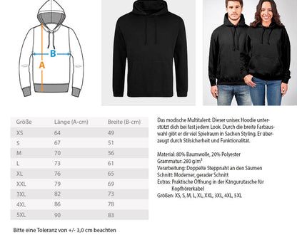 * Kann Spuren  Brustprint  | Unisex Hoodie