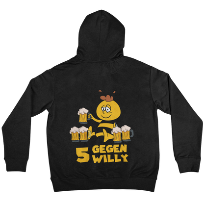 5 gegen Willy  Backprint | Unisex Hoodie