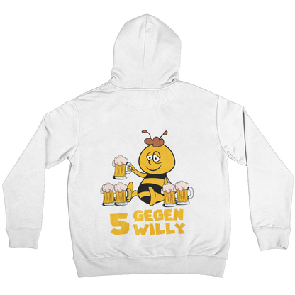 5 gegen Willy  Backprint | Unisex Hoodie