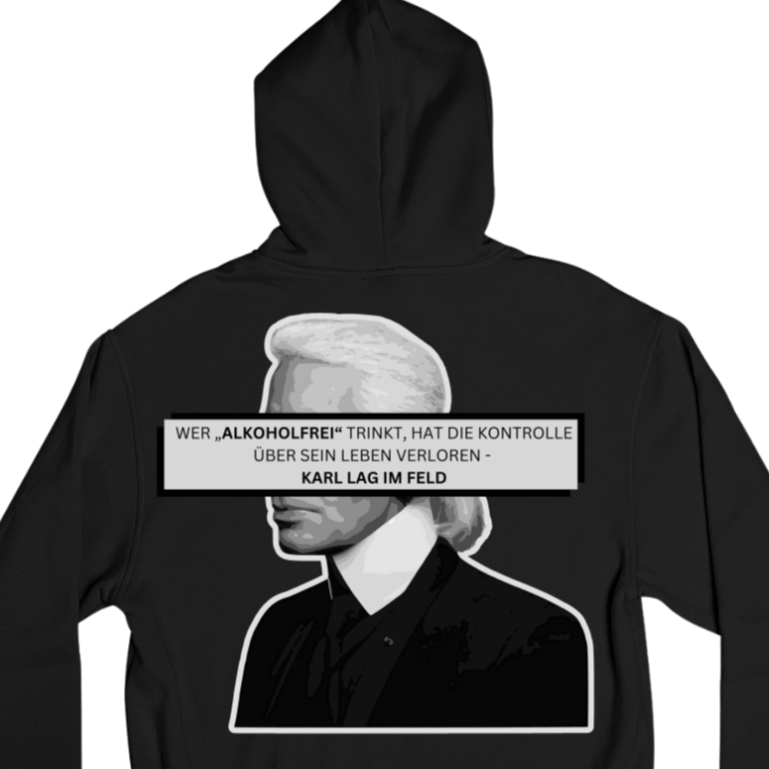 Karl lag im Feld Backprint   | Unisex Hoodie