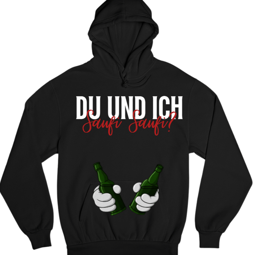 Du und Ich Taschendruck | Unisex Hoodie