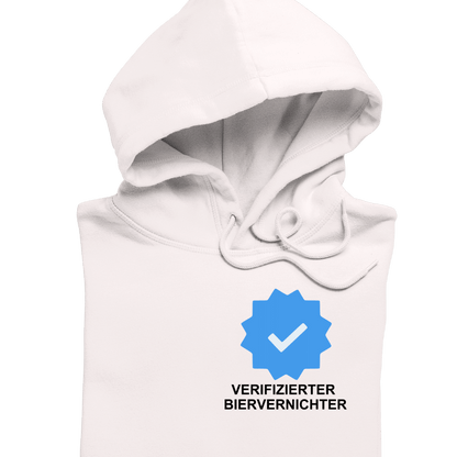 Verifizierter Biervernichter Brustprint | Unisex  Hoodie