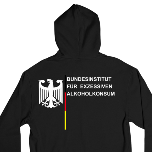 Bundesinstitut Exzessiver Alkoholkonsum Backprint | Unisex  Hoodie