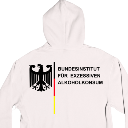 Bundesinstitut Exzessiver Alkoholkonsum Backprint | Unisex  Hoodie