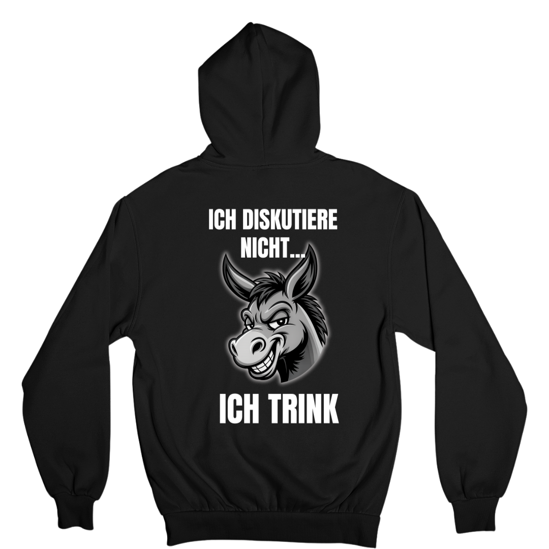 Diskutiere nicht Backprint  | Unisex Hoodie