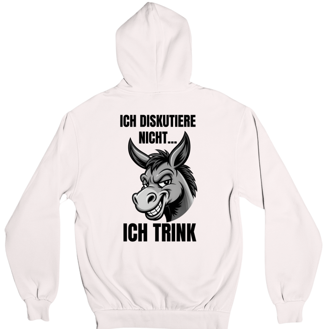 Diskutiere nicht Backprint  | Unisex Hoodie