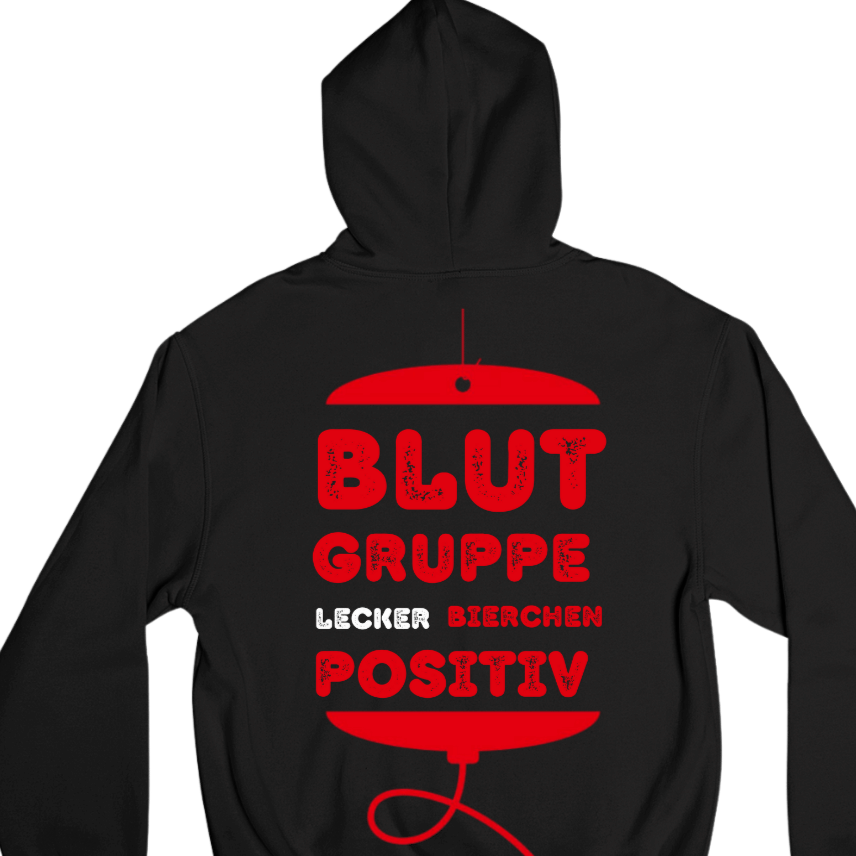 Blutgruppe Backprint | Unisex Hoodie