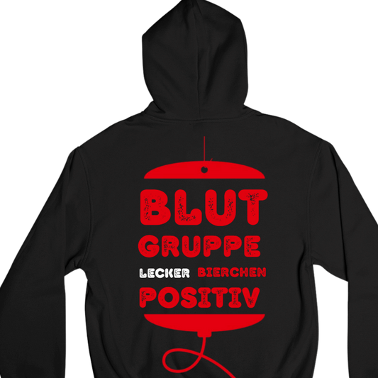 Blutgruppe Backprint | Unisex Hoodie