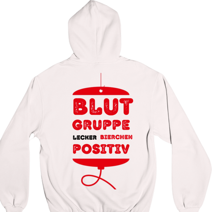 Blutgruppe Backprint | Unisex Hoodie