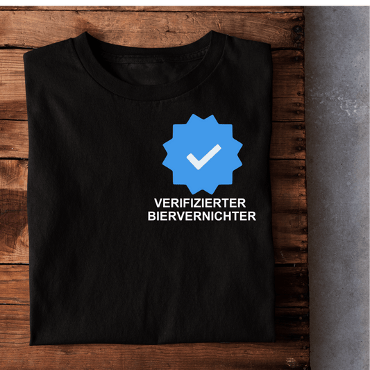 Verifizierter Biervernichter Brustprint  | Unisex  Shirt