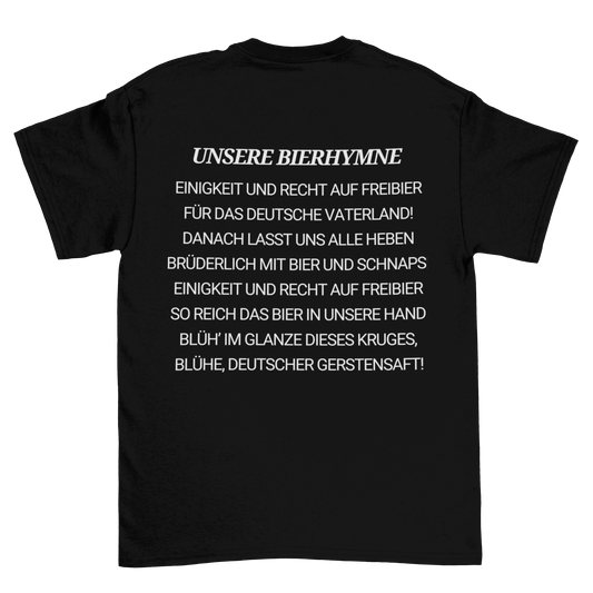 Unsere Bierhymne Backprint | Unisex Shirt