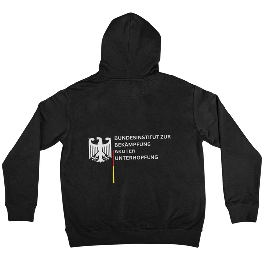 Bundesinstitut akuter Unterhopfung Backprint | Unisex Hoodie