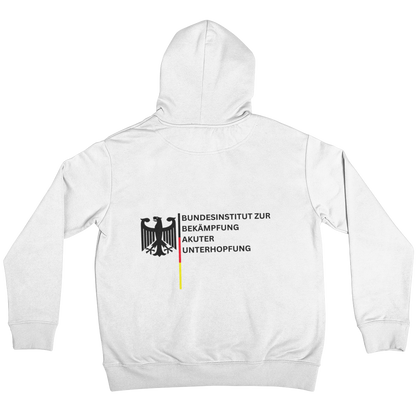 Bundesinstitut akuter Unterhopfung Backprint | Unisex Hoodie