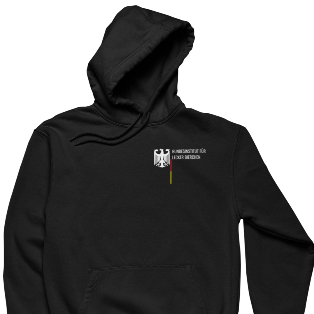 Bundesinstitut lecker Bierchen Brustprint | Unisex Hoodie
