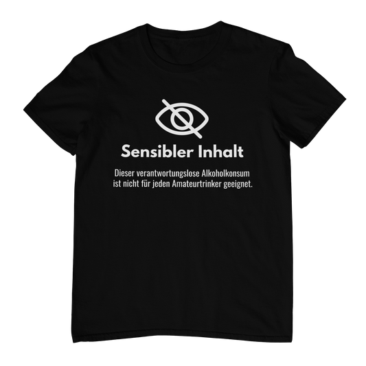 Sensibler Inhalt Unterhopfung  | Unisex Shirt