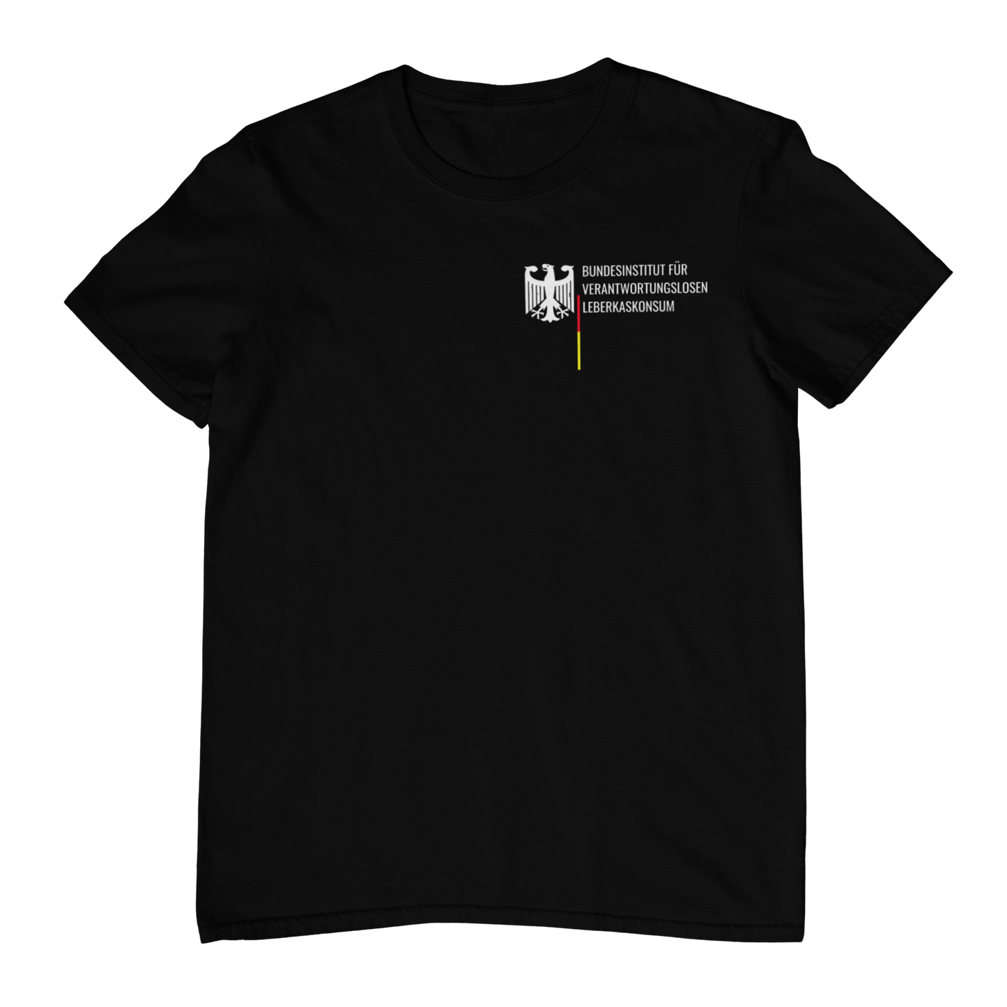 Bundesinstitut verantwortungslosen Leberkaskonsum Brustprint | Unisex Shirt