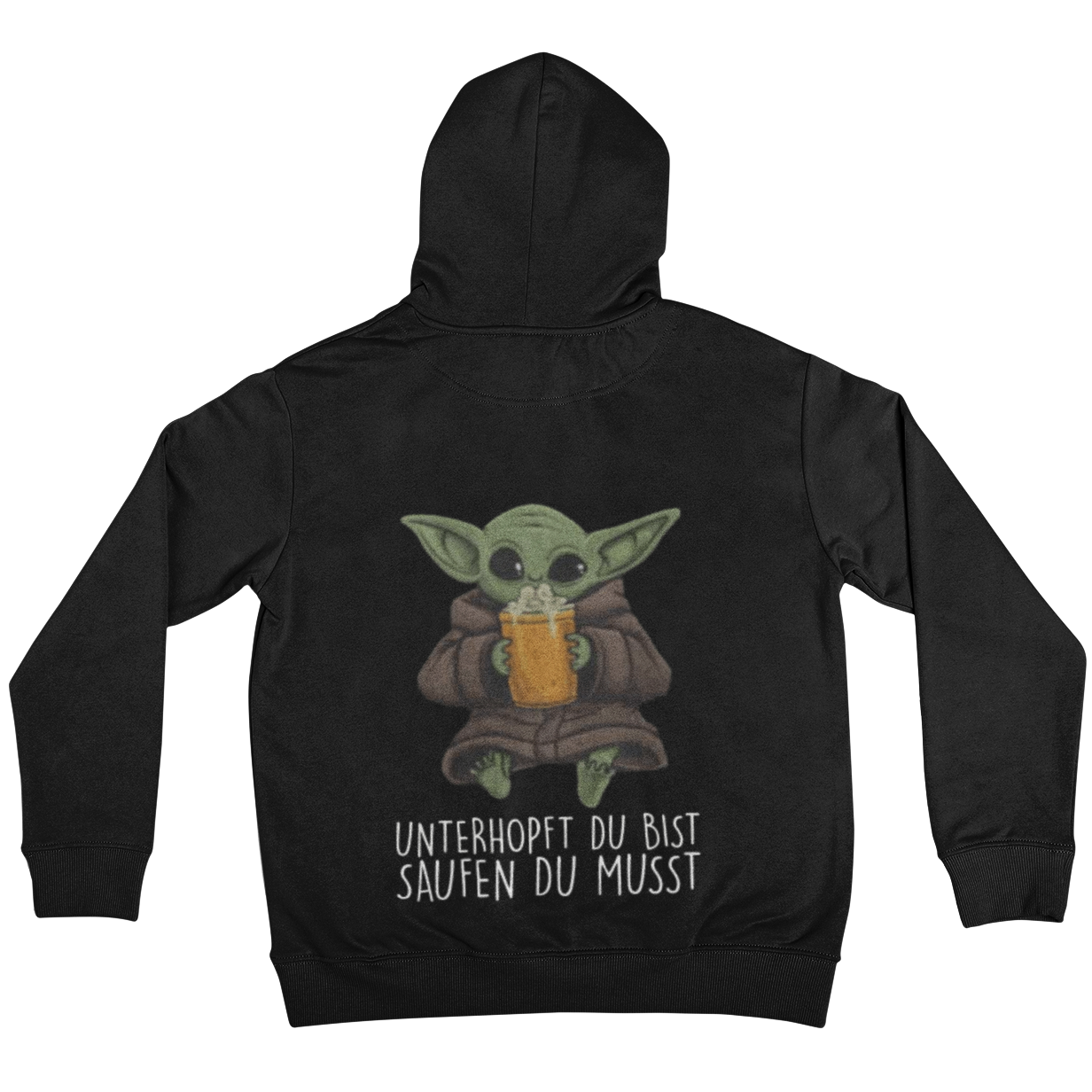 Unterhopft du bist Backprint | Unisex Hoodie