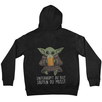 Unterhopft du bist Backprint | Unisex Hoodie