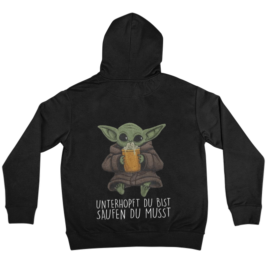 Unterhopft du bist Backprint | Unisex Hoodie