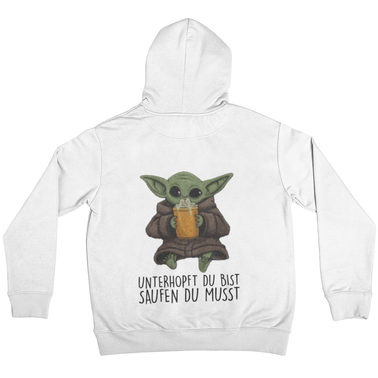 Unterhopft du bist Backprint | Unisex Hoodie