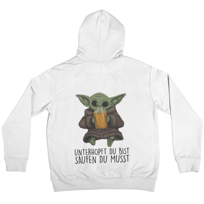 Unterhopft du bist Backprint | Unisex Hoodie