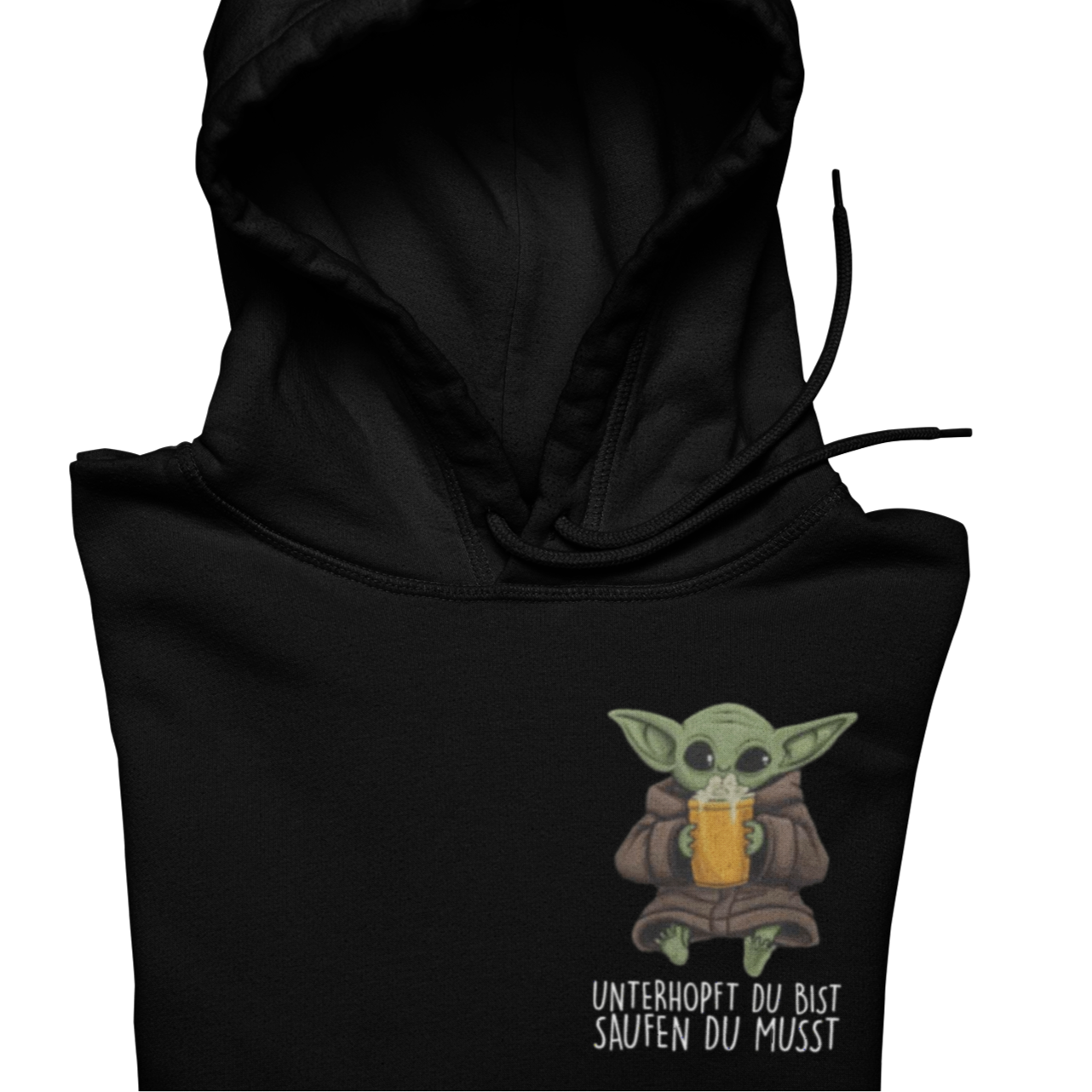 Unterhopft du bist Brustprint | Unisex Hoodie