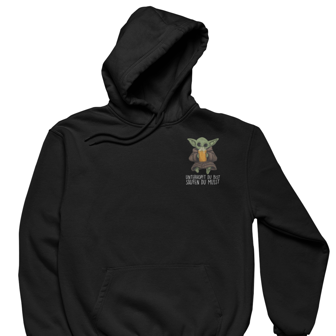 Unterhopft du bist Brustprint | Unisex Hoodie