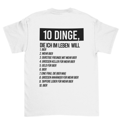 10 Dinge Backprint |  Unisex Shirt