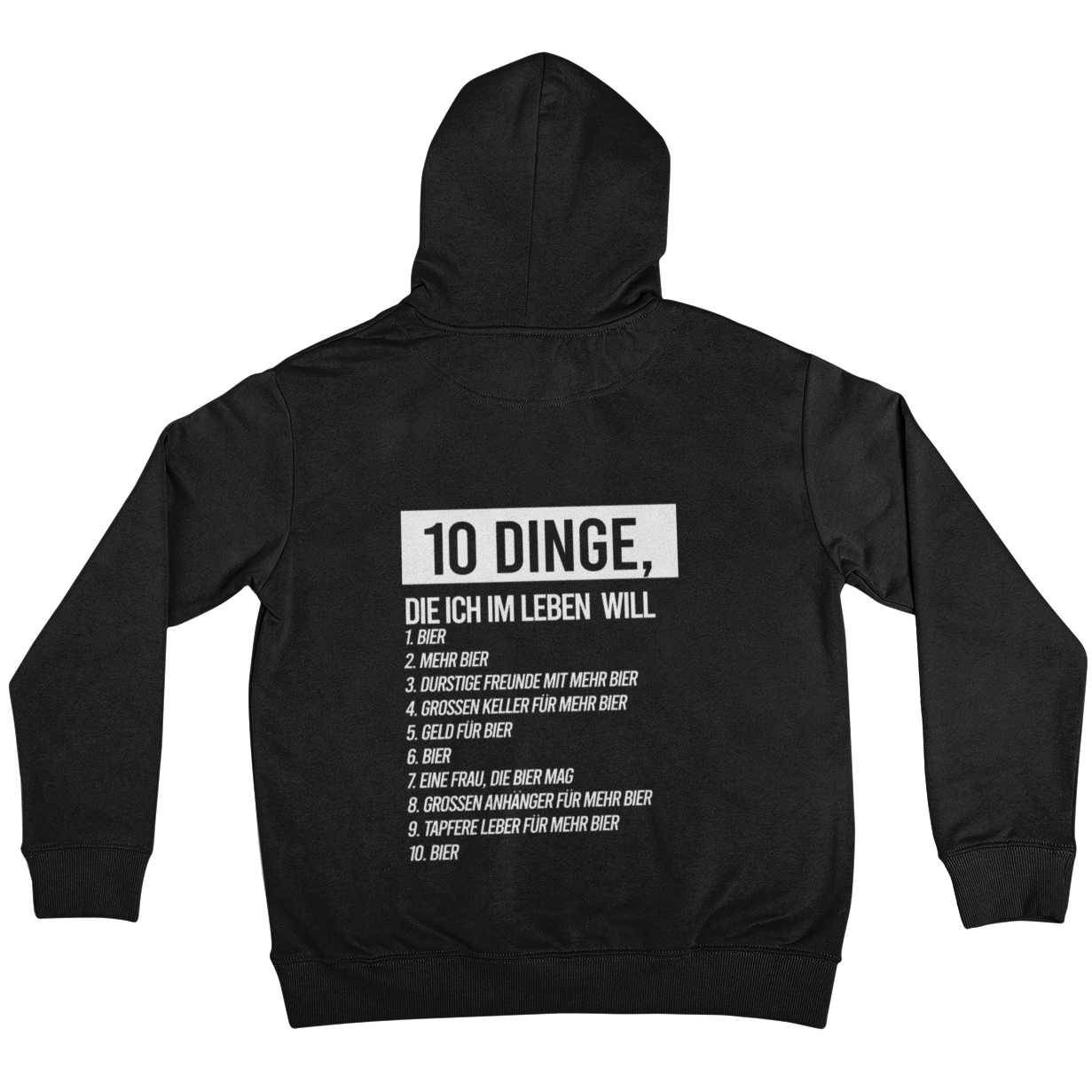 10 Dinge Backprint | Unisex Hoodie