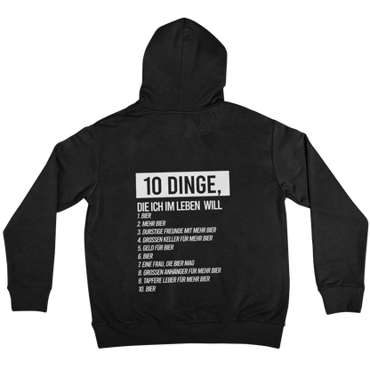 10 Dinge Backprint | Unisex Hoodie