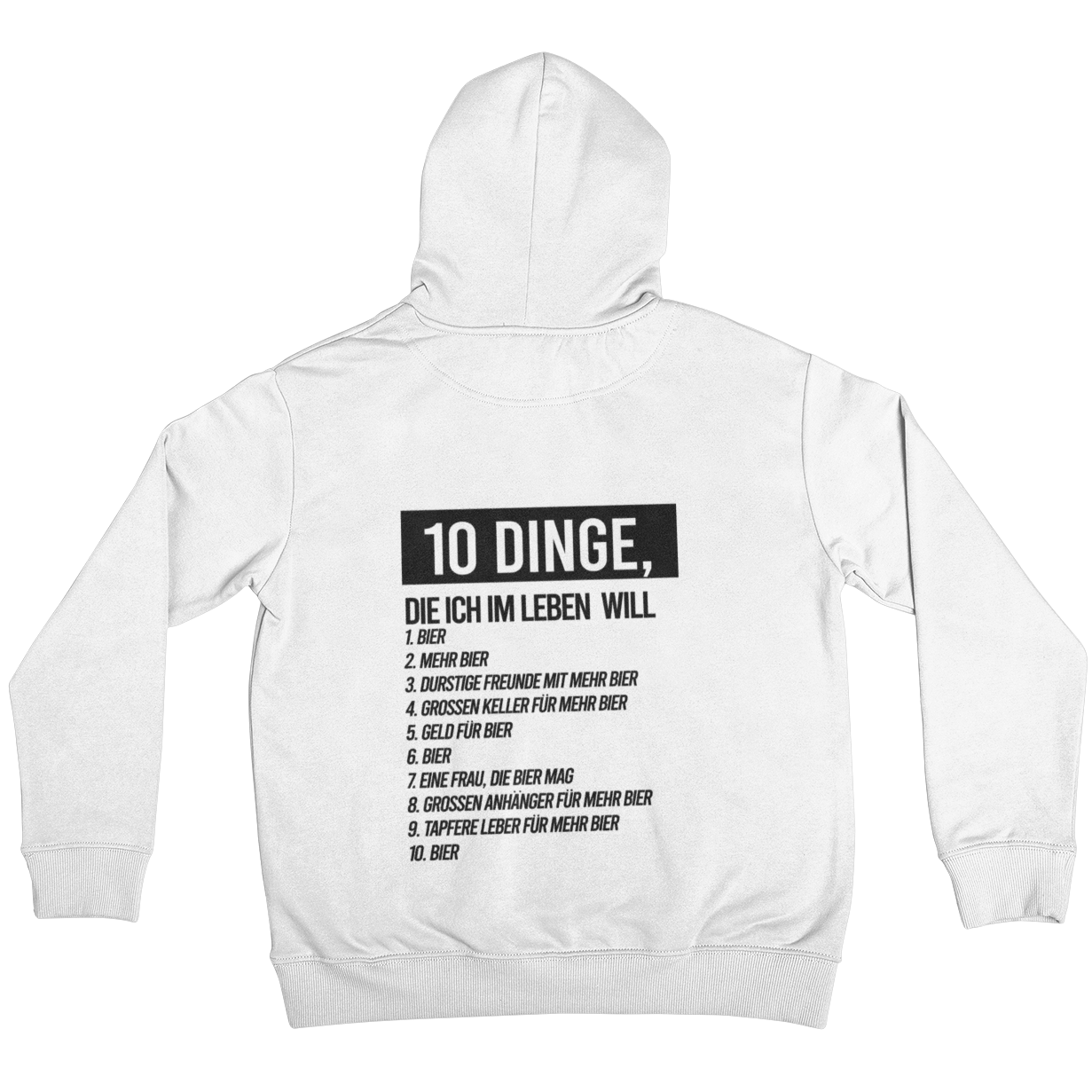 10 Dinge Backprint | Unisex Hoodie