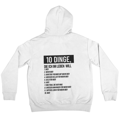 10 Dinge Backprint | Unisex Hoodie