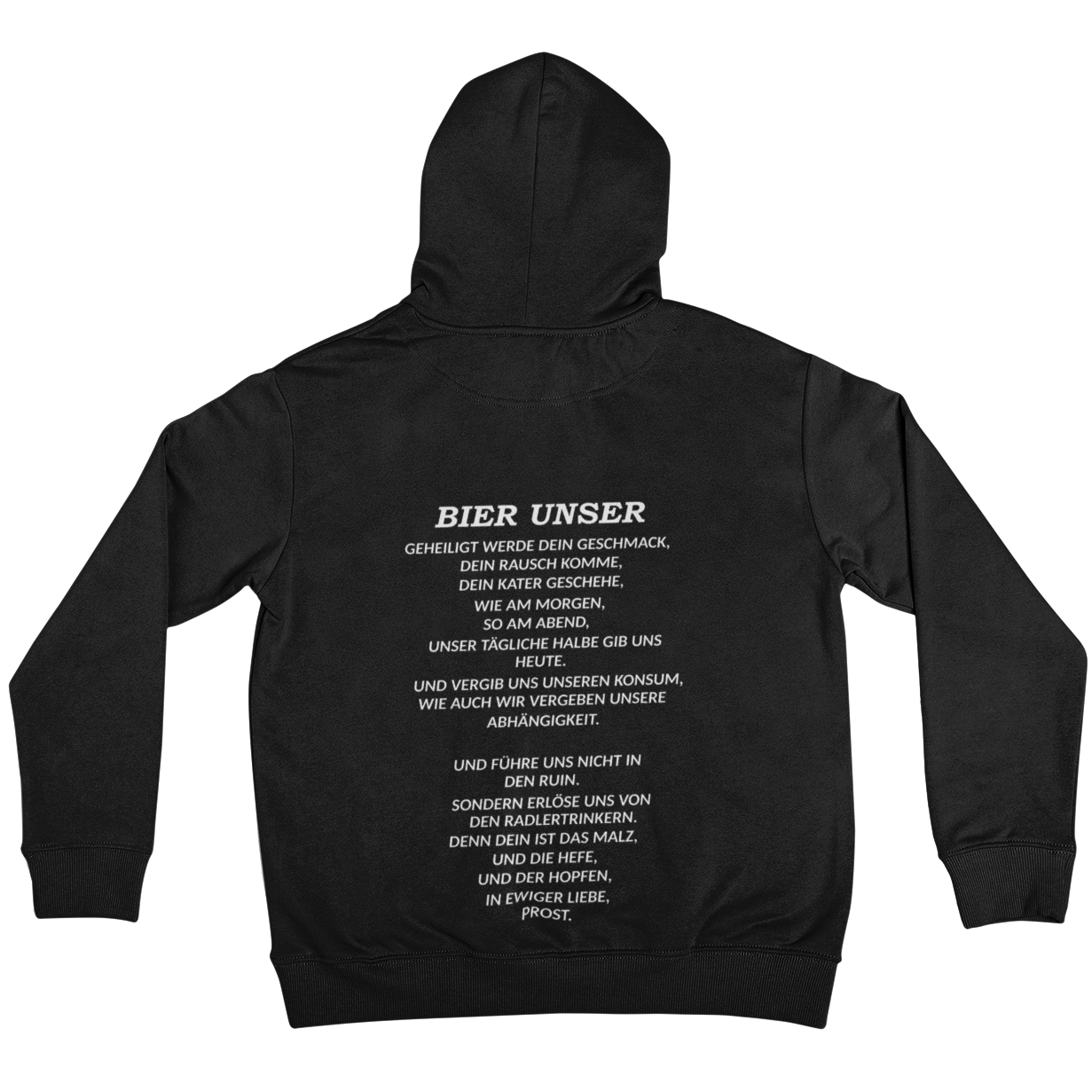 Bier Unser Backprint | Unisex Hoodie
