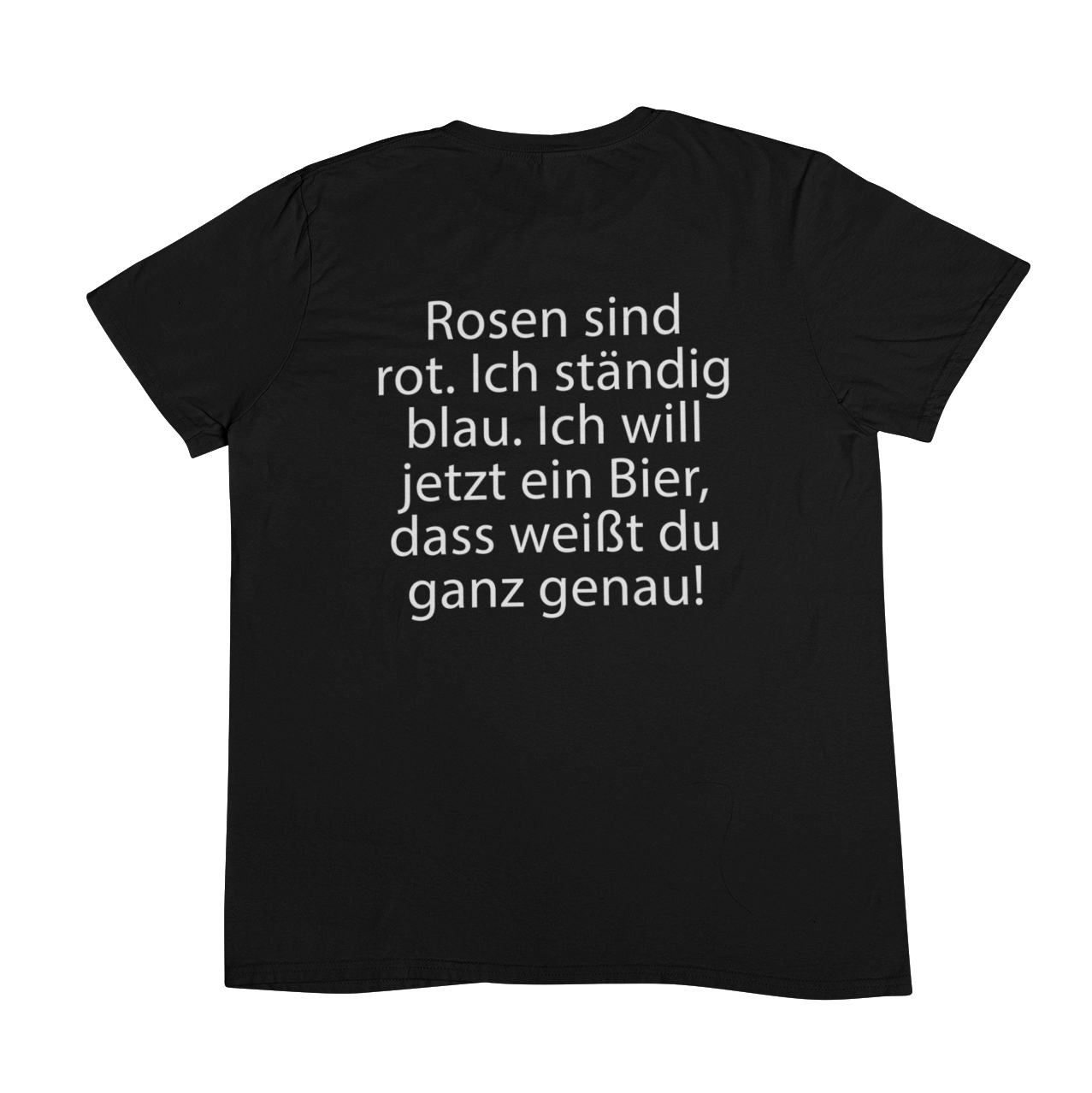 Ich ständig blau Backprint | Unisex Shirt