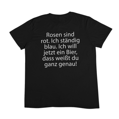 Ich ständig blau Backprint | Unisex Shirt