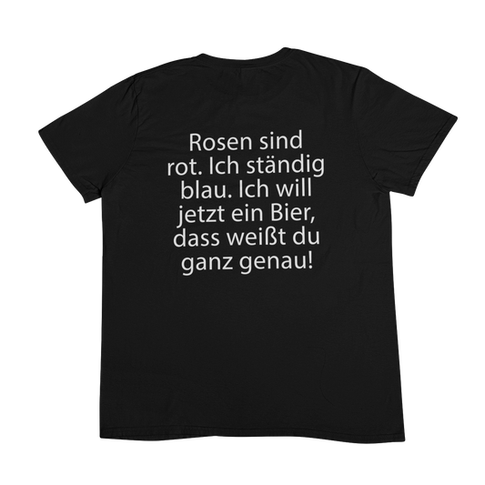 Ich ständig blau Backprint | Unisex Shirt